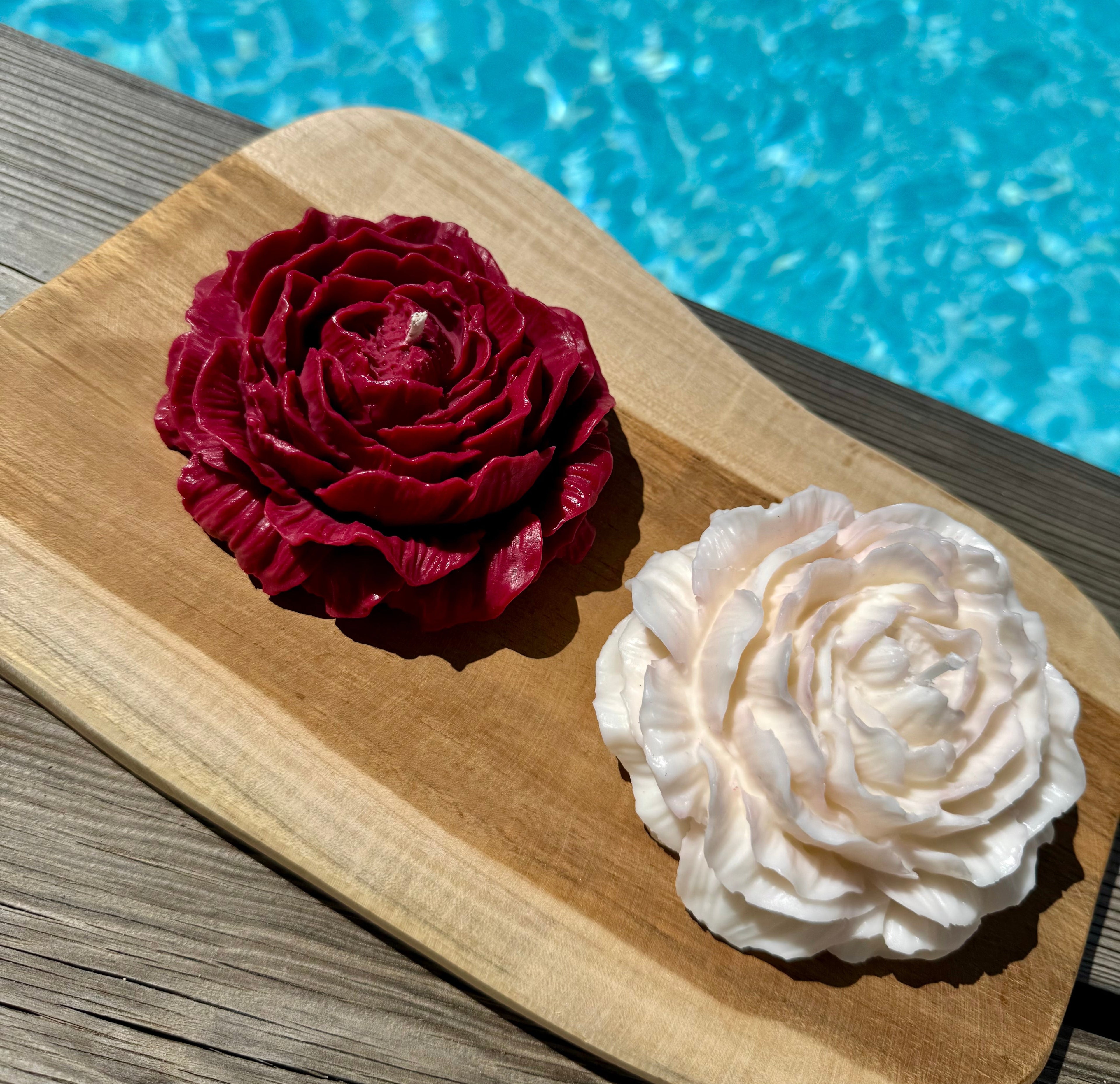 XXL Handcrafted Peony Candle