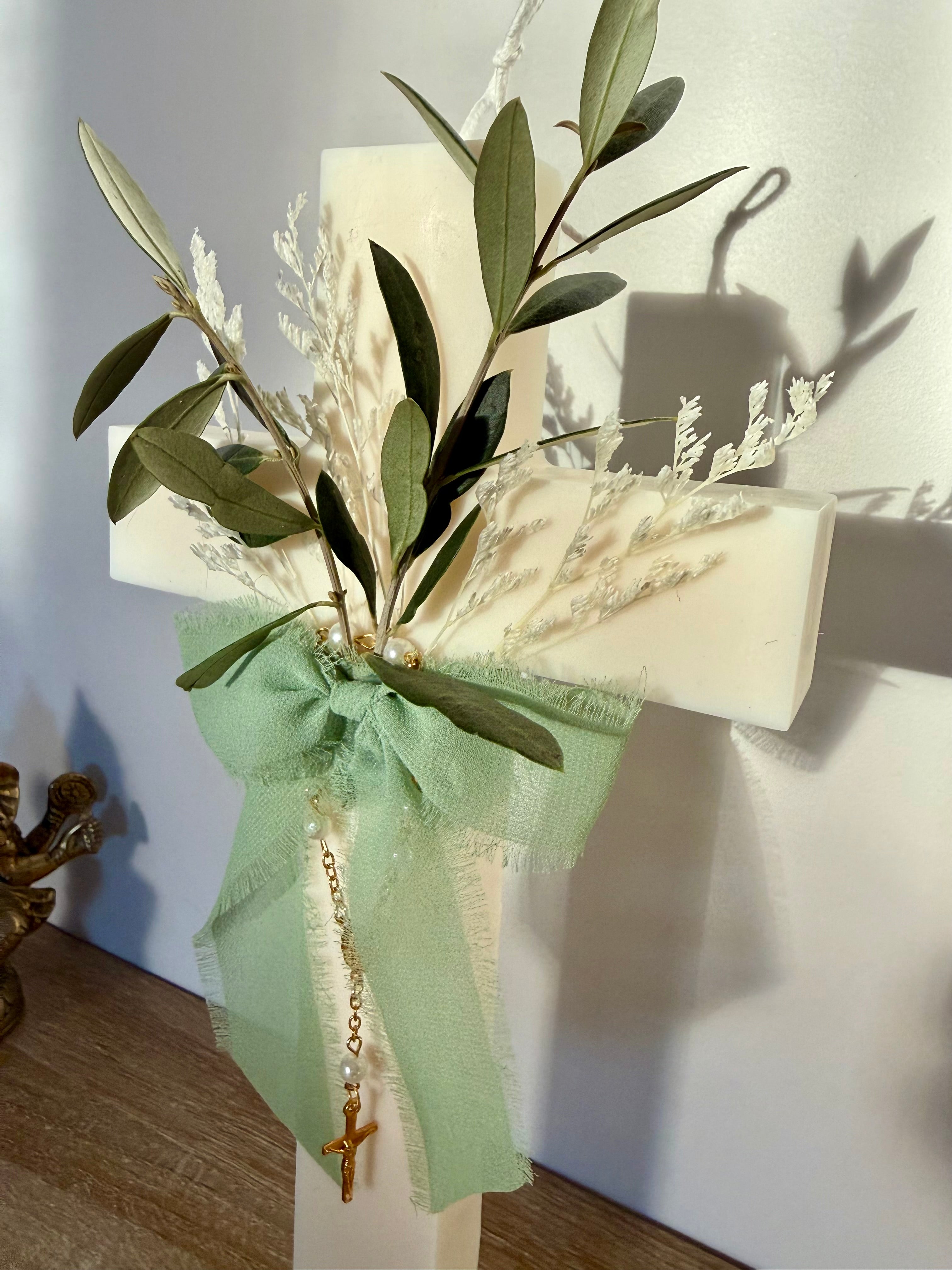 XXL cross candle for Holy Week