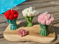 Bougie bouquet de fleurs à personnaliser