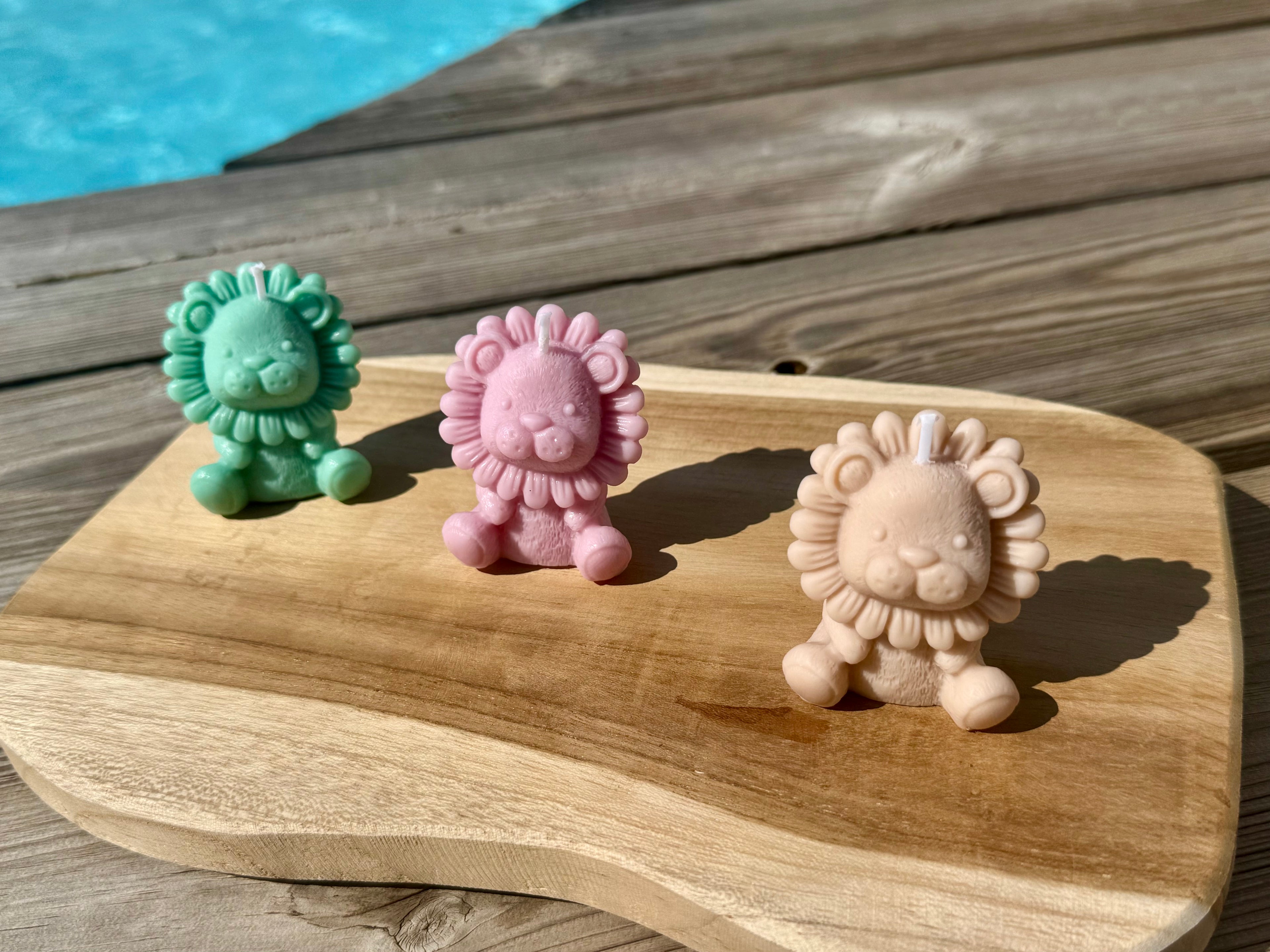 Bougie Lion à personnaliser pour vos évènements