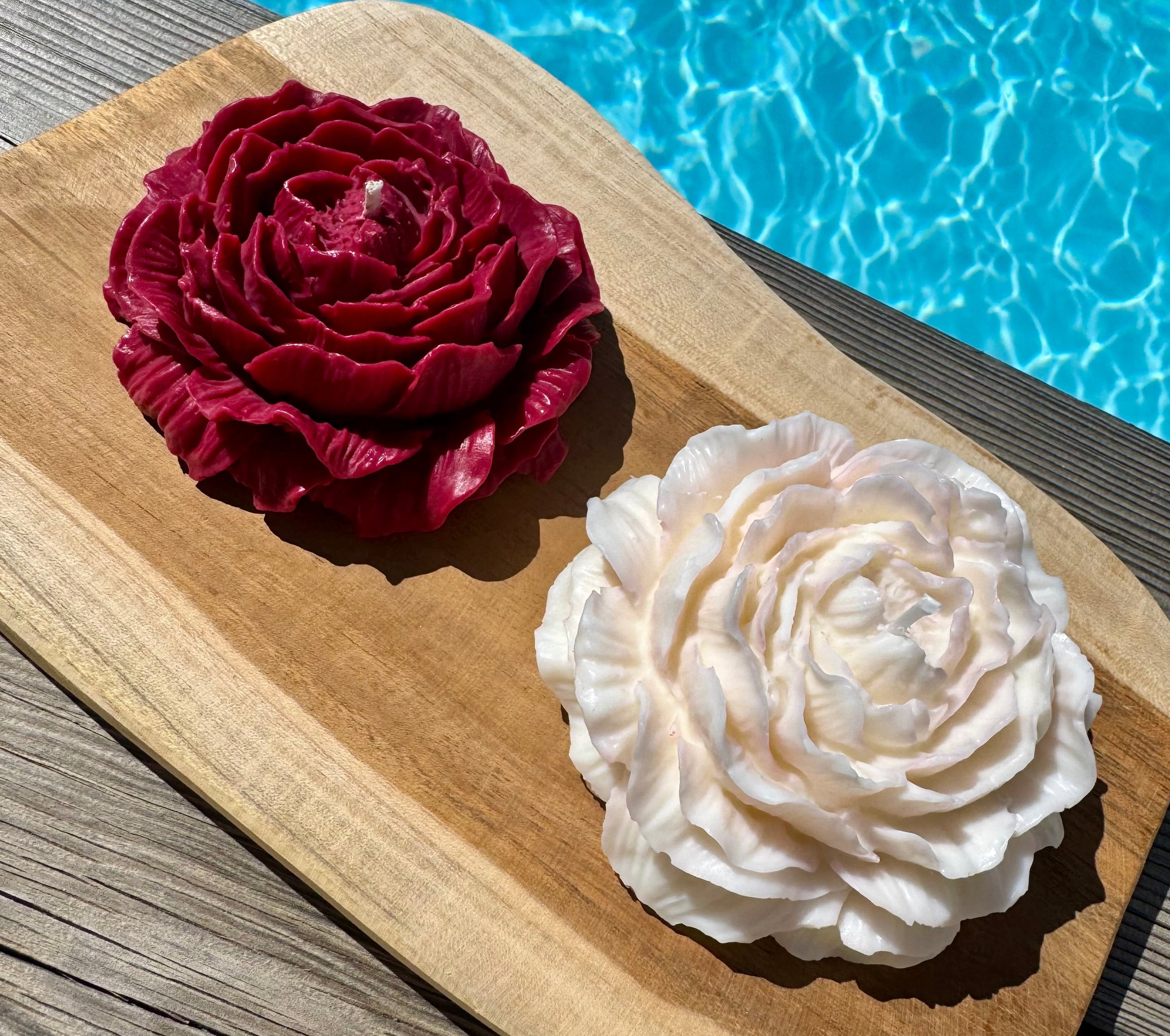 XXL Handcrafted Peony Candle