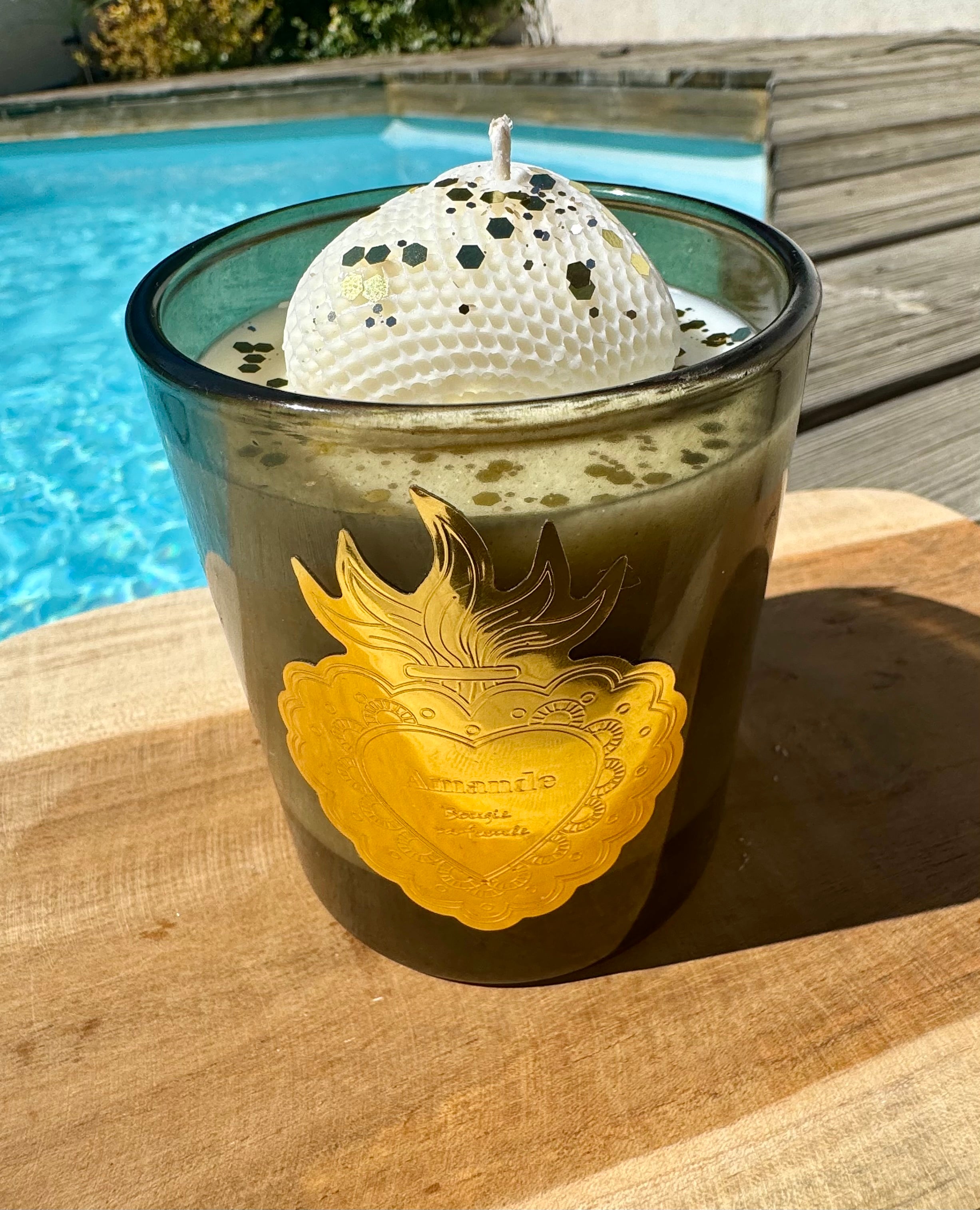 Glitter Heart Scented Candle