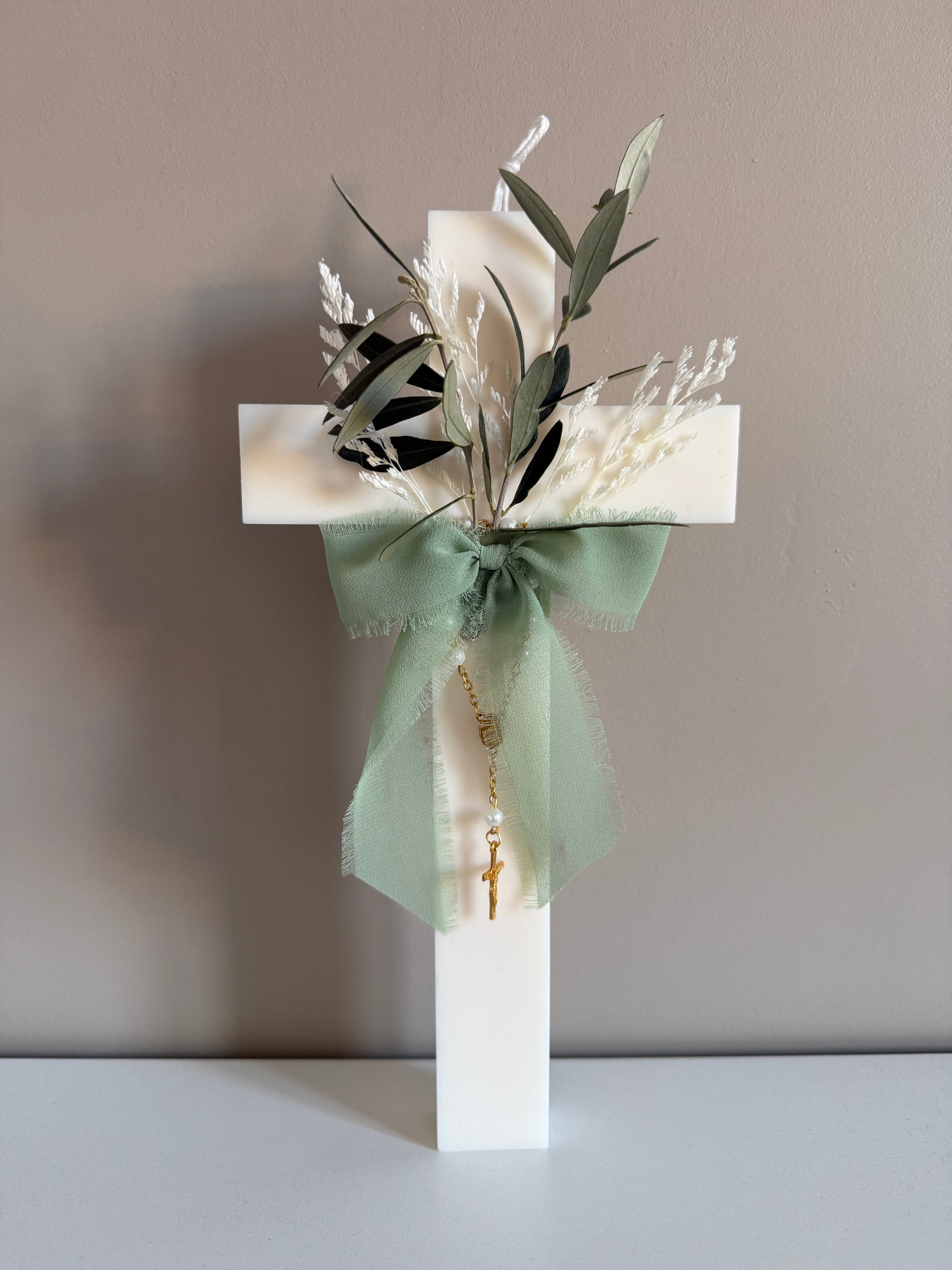XXL cross candle for Holy Week