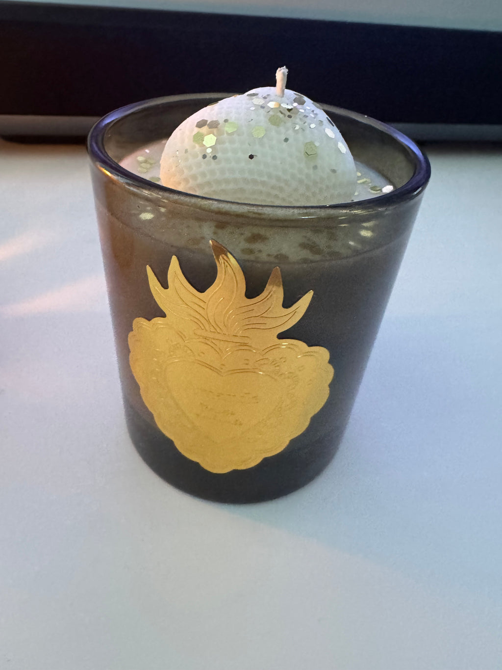 Glitter Heart Scented Candle